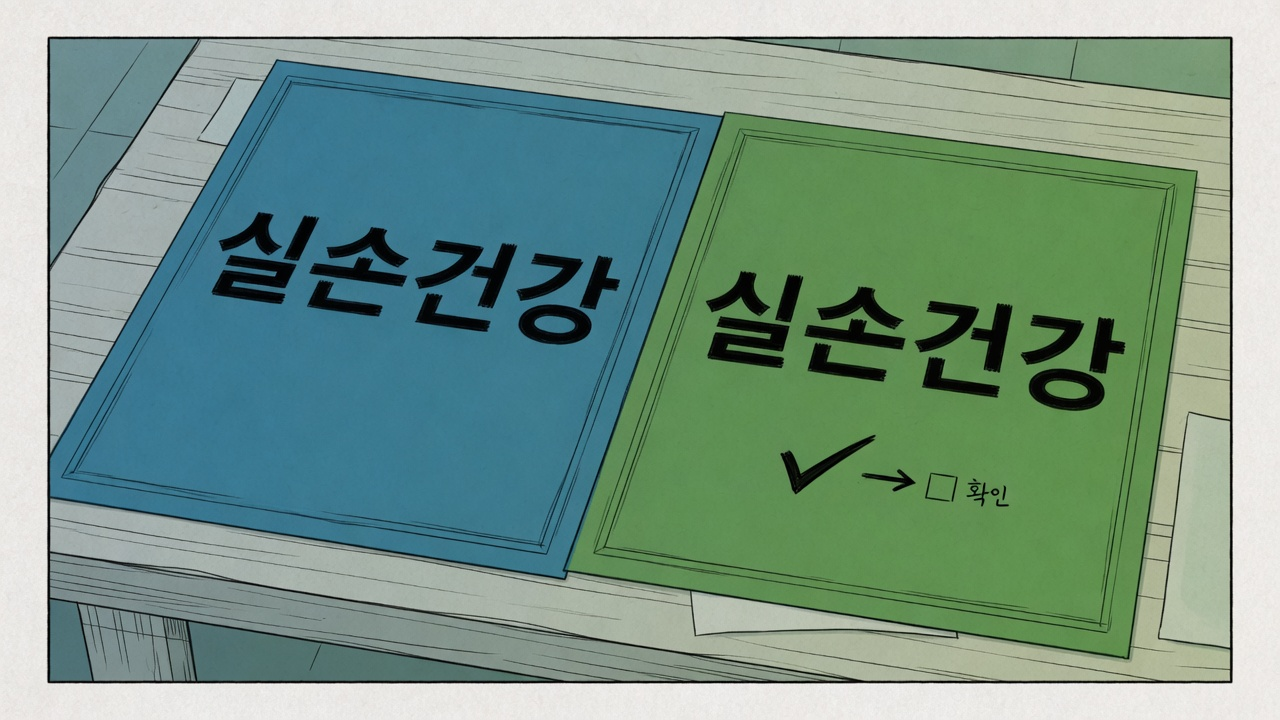 실손보험 건강보험 차이 (2026)